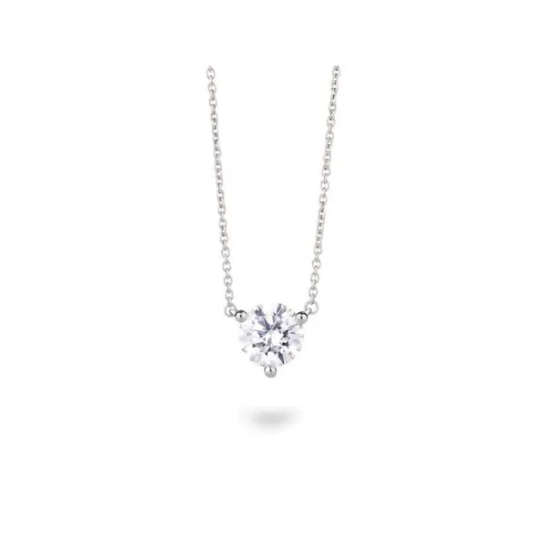 Lightbox Lab Grown Round Solitaire Diamond Necklace, 1.00ctw SVS Fine Jewelry Oceanside, NY