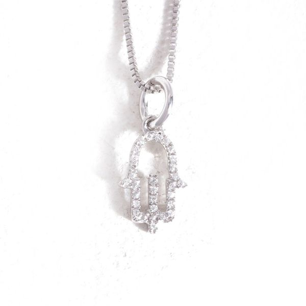 Ella Stein Diamond Hamsa Necklace, .06ctw SVS Fine Jewelry Oceanside, NY