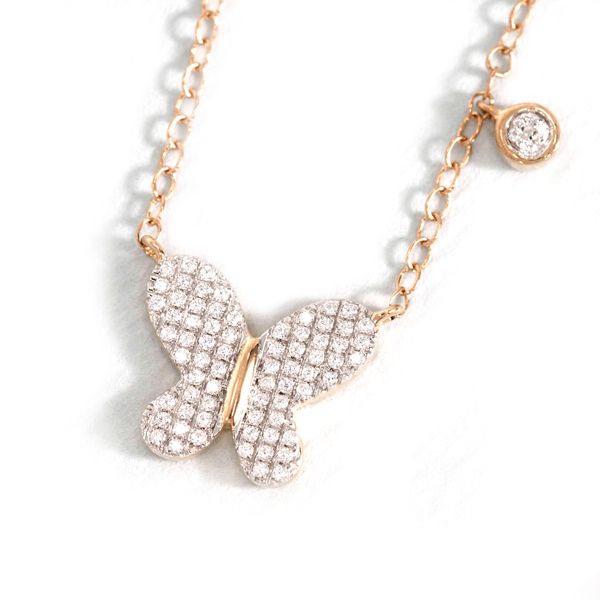 Ella Stein Diamond Butterfly Necklace, .12ctw SVS Fine Jewelry Oceanside, NY