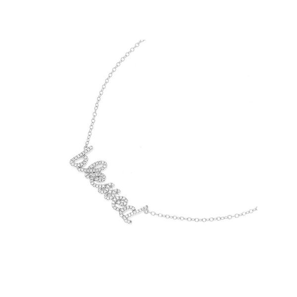 Ella Stein Blessed Sterling Silver Necklace, 0.13Cttw, 20