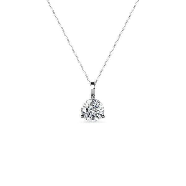 Forevermark White Gold 3 Prong Basket Solitaire Pendant SVS Fine Jewelry Oceanside, NY