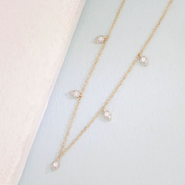 Ella Stein Diamond Station Necklace, .10ctw Image 2 SVS Fine Jewelry Oceanside, NY