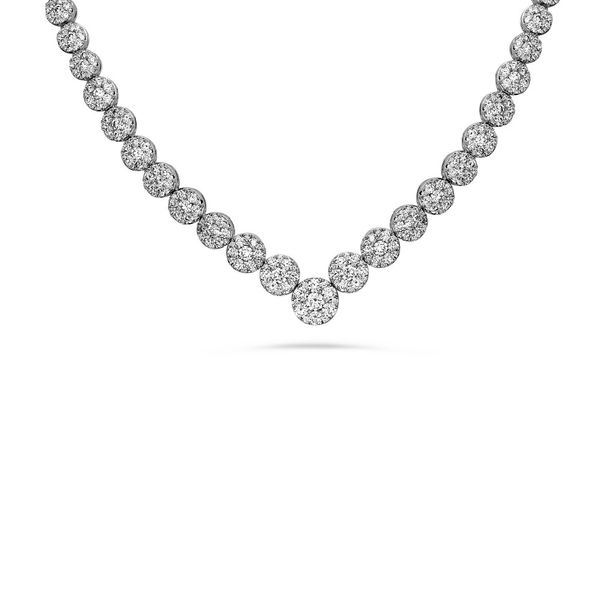 White Gold Diamond Necklace, 5.00Cttw, 18