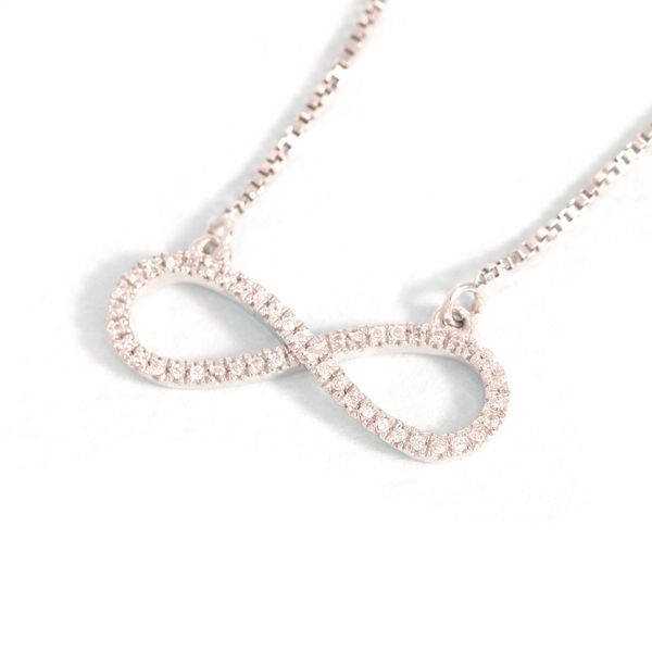 Ella Stein Live Limitless Sterling Silver Necklace, 0.08Cttw SVS Fine Jewelry Oceanside, NY