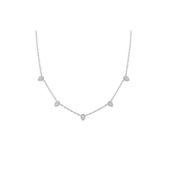 Shy Creation White Gold Diamond Necklace SVS Fine Jewelry Oceanside, NY