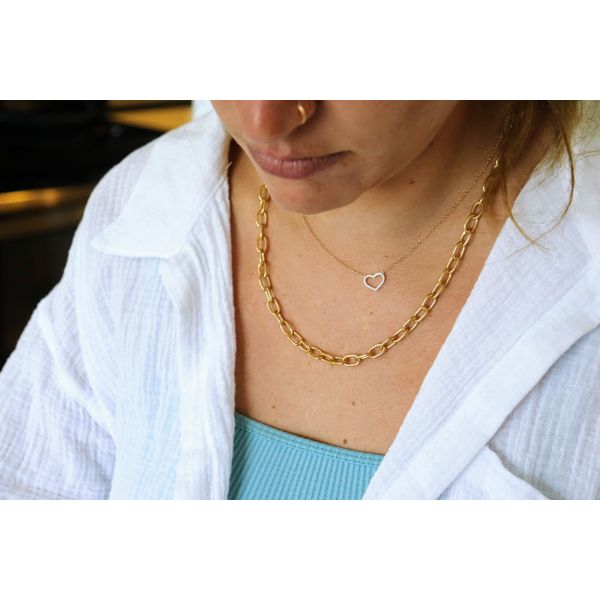 Ella Stein Diamond Heart Necklace, .05ctw Image 4 SVS Fine Jewelry Oceanside, NY