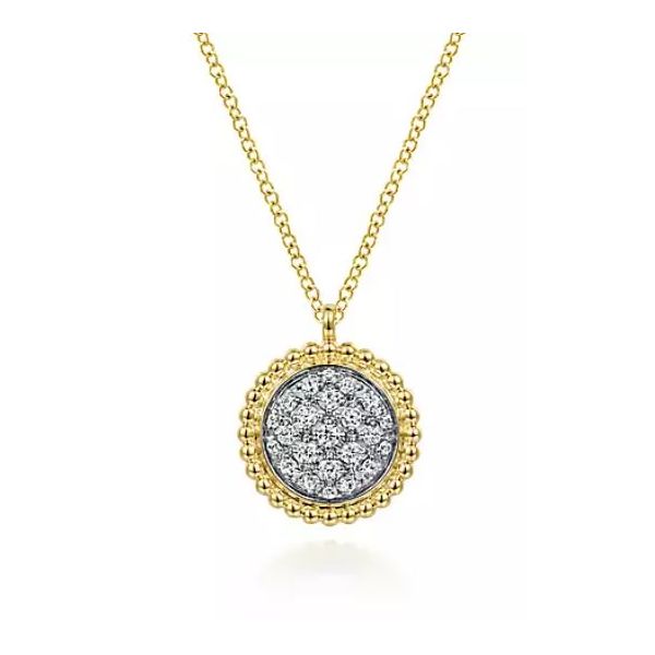 Gabriel Bujukan Yellow Gold Diamond Necklace SVS Fine Jewelry Oceanside, NY