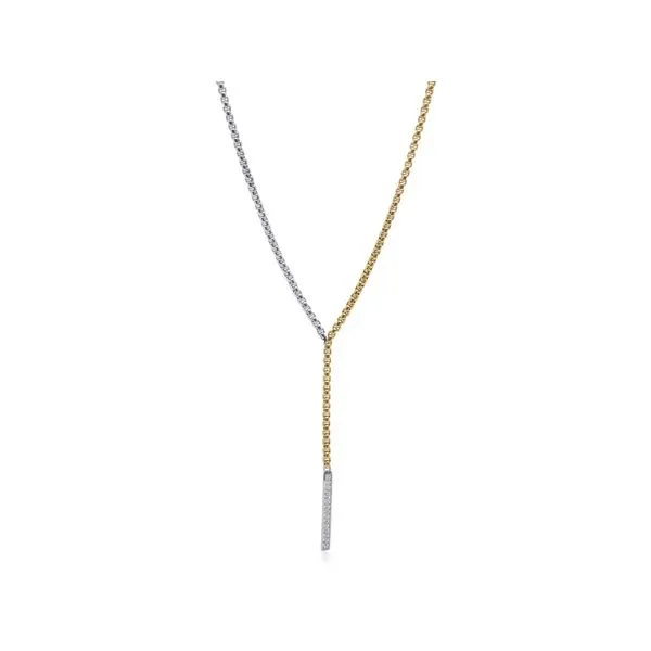 ALOR Colorblock Grey & Yellow Chain Necklace SVS Fine Jewelry Oceanside, NY