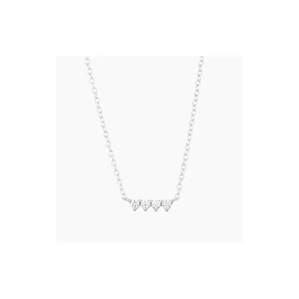 Ella Stein Oyo Sterling Silver Necklace, 0.10Cttw, 16