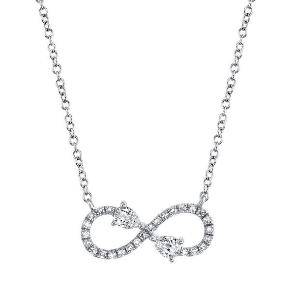 Shy Creation Diamond Infinity Necklace SVS Fine Jewelry Oceanside, NY
