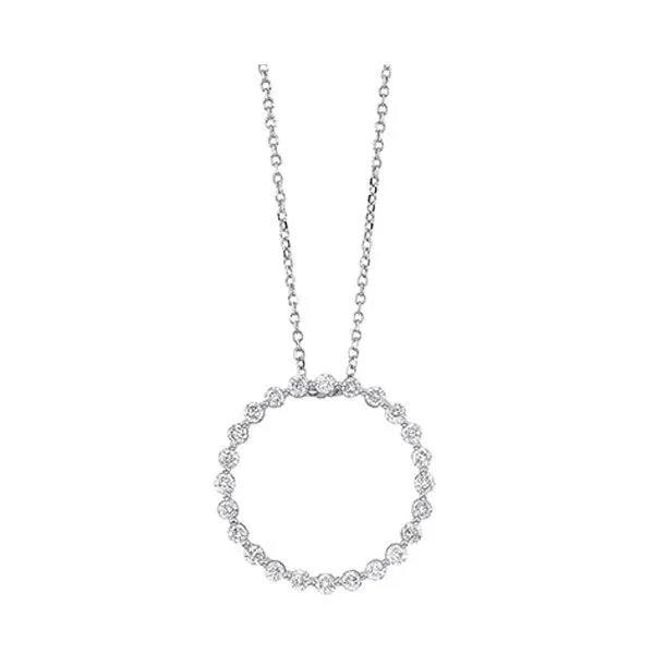 Eternity Open Circle Diamond Necklace, .50ctw SVS Fine Jewelry Oceanside, NY
