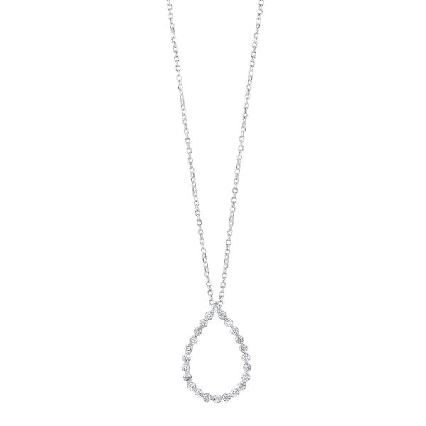 Eternity Open Teardrop Diamond Necklace, .25ctw SVS Fine Jewelry Oceanside, NY