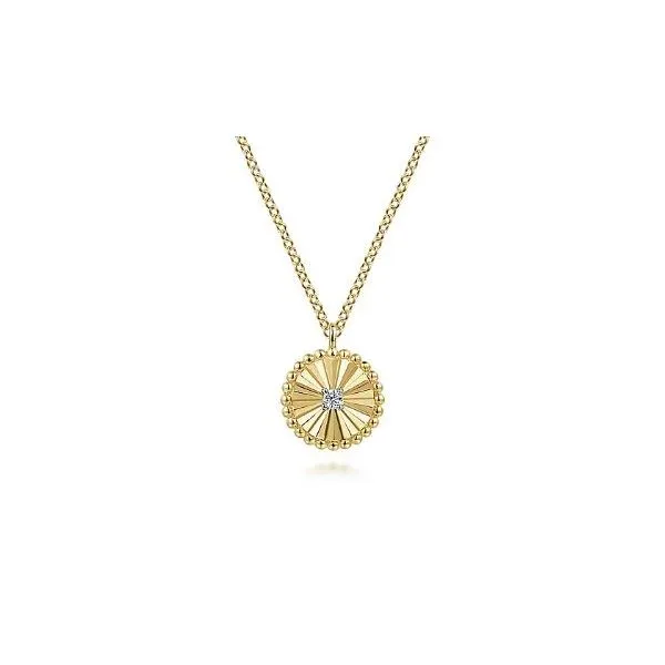 Gabriel & Co. Bujukan Yellow & White Gold Necklace SVS Fine Jewelry Oceanside, NY
