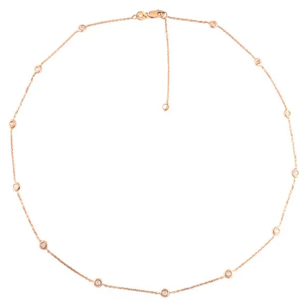 Yellow Gold Diamond By The Yard Necklace SVS Fine Jewelry Oceanside, NY