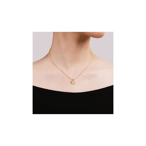 Gabriel & Co. Bujukan Yellow Gold Diamond Necklace Image 2 SVS Fine Jewelry Oceanside, NY