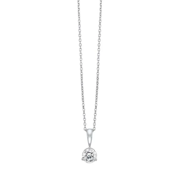 PASSION8 Diamond Solitaire Necklace, 0.25Ct Image 2 SVS Fine Jewelry Oceanside, NY