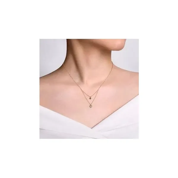 Gabriel & Co. Contemporary Yellow Gold Necklace Image 2 SVS Fine Jewelry Oceanside, NY