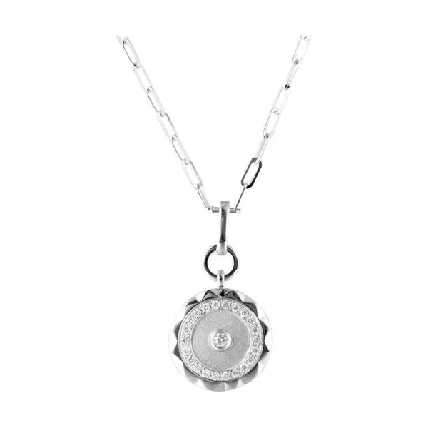 PASSION8 Diamond Disc Necklace, 0.33Cttw SVS Fine Jewelry Oceanside, NY