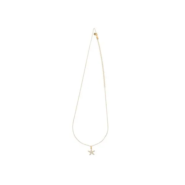 Ella Stein Sea Star Gold Plated Silver Necklace SVS Fine Jewelry Oceanside, NY