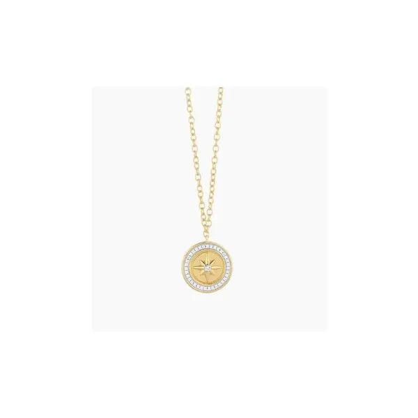 Ella Stein Your Own Path Compass Silver Necklace SVS Fine Jewelry Oceanside, NY
