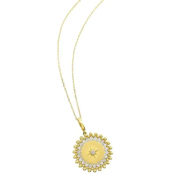 SVS Heritage Collection - Diamond Disc Necklace Image 2 SVS Fine Jewelry Oceanside, NY