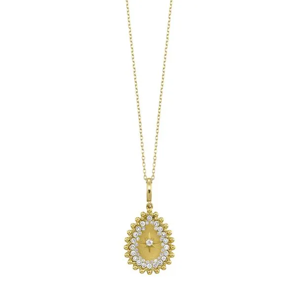 Heritage Collection: Teardrop Pendant Diamond Necklace SVS Fine Jewelry Oceanside, NY