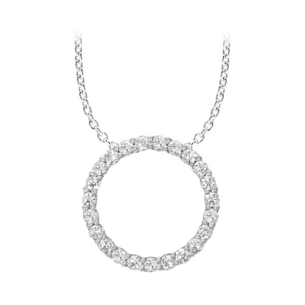 SVS Signature Diamond Circle Necklace, 0.25Cttw SVS Fine Jewelry Oceanside, NY