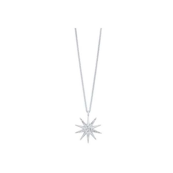 Diamond Starburst Necklace SVS Fine Jewelry Oceanside, NY