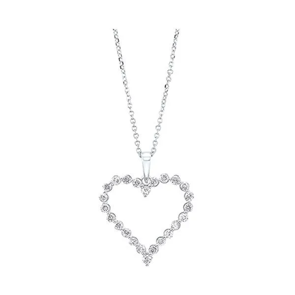 Eternity Open Heart Diamond Necklace, .50ctw SVS Fine Jewelry Oceanside, NY