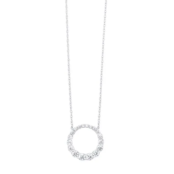 Lab Grown Diamond Circle of Love Necklace, .75ctw SVS Fine Jewelry Oceanside, NY