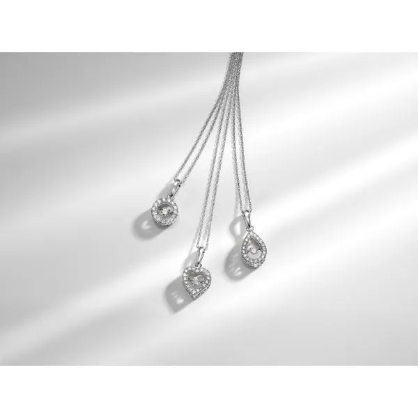 Rhythm Of Love White Gold & Diamond Necklace Image 2 SVS Fine Jewelry Oceanside, NY