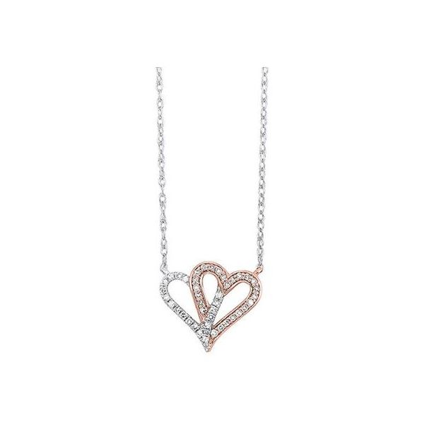 Diamond Interlocking Hearts Necklace SVS Fine Jewelry Oceanside, NY