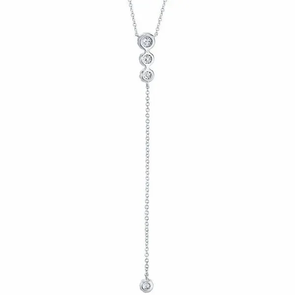 Shy Creation White Gold And Diamond Necklace Image 3 SVS Fine Jewelry Oceanside, NY