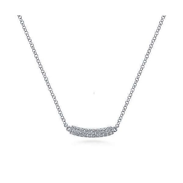 Gabriel & Co. Lusso White Gold Diamond Necklace SVS Fine Jewelry Oceanside, NY