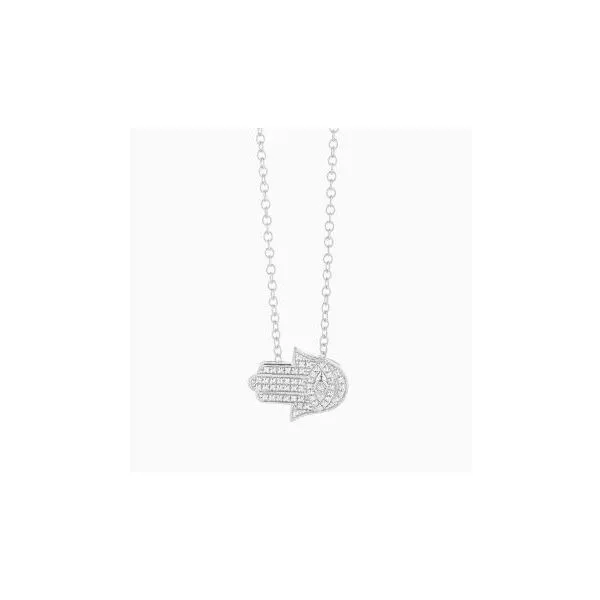 Hamsa Vibes Sterling Silver Necklace