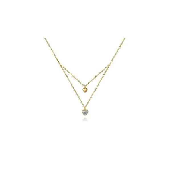 Gabriel & Co. Contemporary Yellow Gold Necklace SVS Fine Jewelry Oceanside, NY