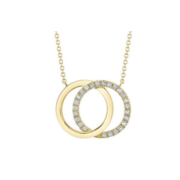 Shy Creation Yellow Gold And Diamond Necklace SVS Fine Jewelry Oceanside, NY