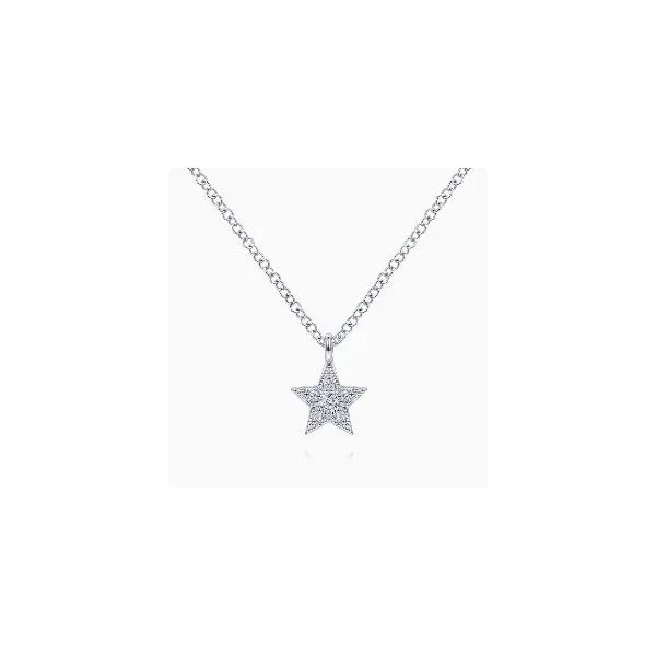 Gabriel & Co. Lusso White Gold Diamond Necklace SVS Fine Jewelry Oceanside, NY