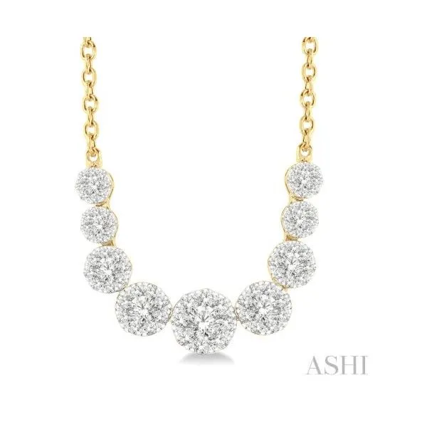 Yellow & White Gold Diamond Necklace, 1ctw SVS Fine Jewelry Oceanside, NY