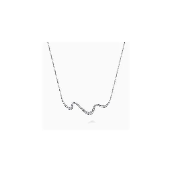 Gabriel & Co. Lusso White Gold Diamond Necklace SVS Fine Jewelry Oceanside, NY