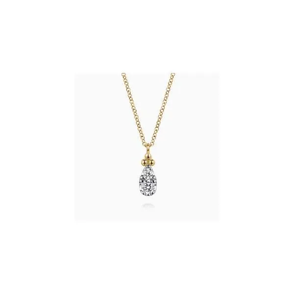 Gabriel & Co. Bujukan Yellow Gold Necklace SVS Fine Jewelry Oceanside, NY