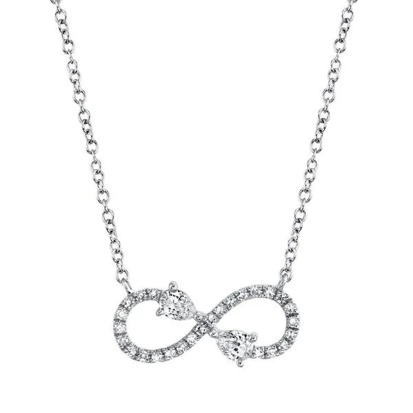 Shy Creation Diamond Infinity Necklace SVS Fine Jewelry Oceanside, NY