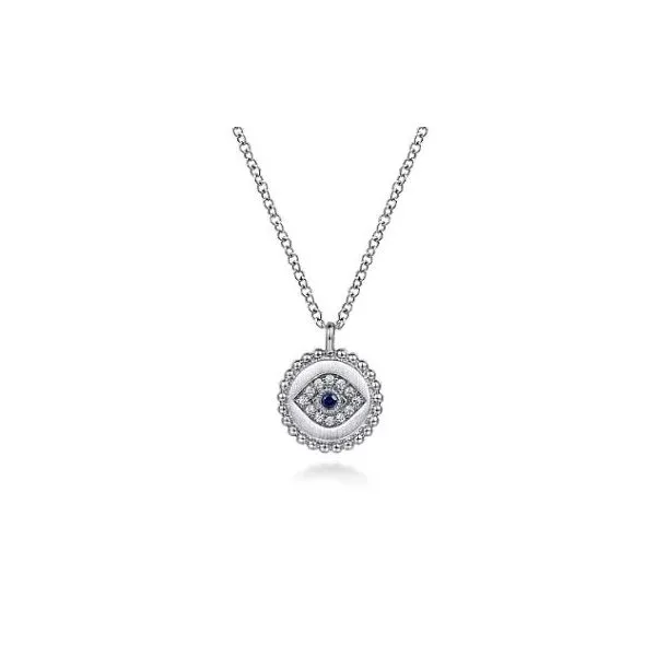 Gabriel & Co. Bujukan Sterling Silver Evil Eye Necklace