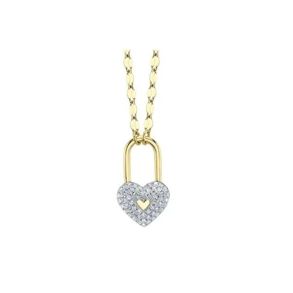 Shy Creation Yellow Gold And Diamond Necklace