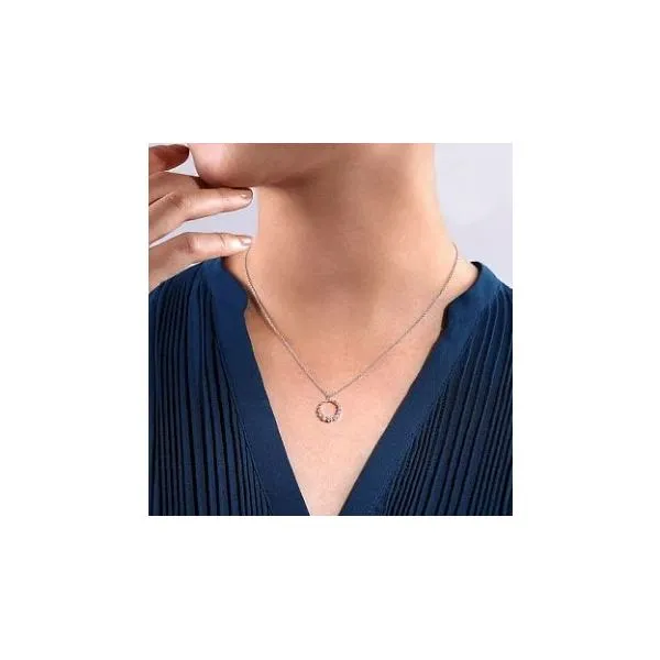 Gabriel & Co. Lusso White Gold Diamond Necklace