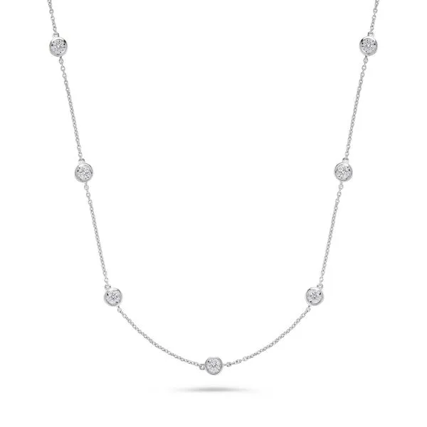 White Gold Diamonds By The Yard Necklace SVS Fine Jewelry Oceanside, NY