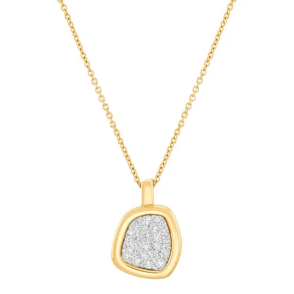 Yellow Gold & Diamond Necklace, 0.25Cttw SVS Fine Jewelry Oceanside, NY