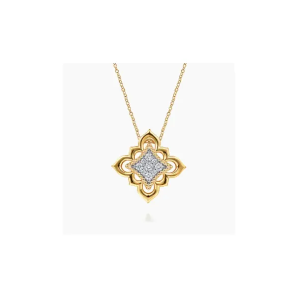 Gabriel Limited Fashion Yellow Gold Diamond Necklace SVS Fine Jewelry Oceanside, NY