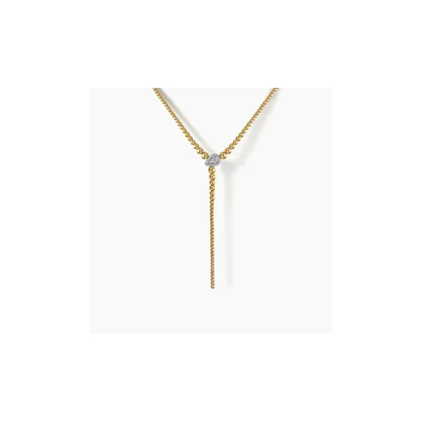 Gabriel & Co. Bujukan White & Yellow Gold Necklace SVS Fine Jewelry Oceanside, NY