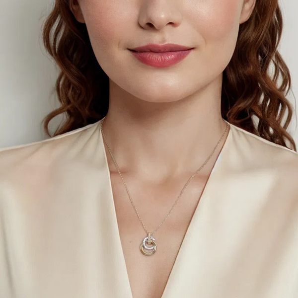 Gabriel & Co. Bujukan Yellow & White Gold Necklace Image 4 SVS Fine Jewelry Oceanside, NY